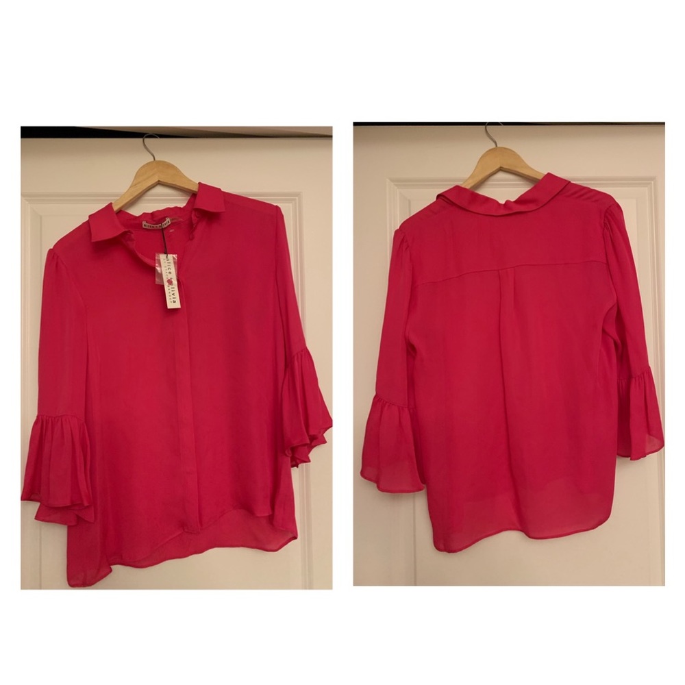 Alice + Olivia Fuchsia Blouse